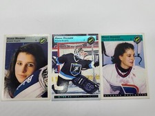 3 Manon Rheaume Hockey Cards Classic  1993. The First Lady Of Hockey Classic