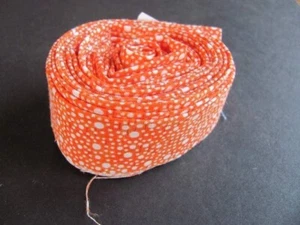 Quilt Binding 10 yard Orange Sprinkle Die Cut Handmade Quilting cotton #1080-923 - Picture 1 of 1