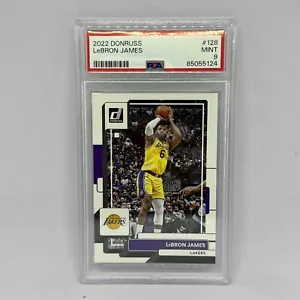 LeBron James 2022-23 Panini Donruss #128 Los Angeles Lakers PSA 9 - Imagen 1 de 2