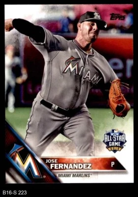 2016 Topps Update #223 Jose Fernandez All-Star Marlins 8 - NM/MT - Image 1 of 2