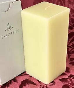PartyLite LEMONGRASS 3 x 6 Square Pillar Candle K0691 New NIB Lemon Grass HTF - Picture 1 of 6