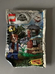 LEGO Jurassic World Owen Minifigure Foil Pack Limited Edition 121802 -New Sealed - Foto 1 di 2
