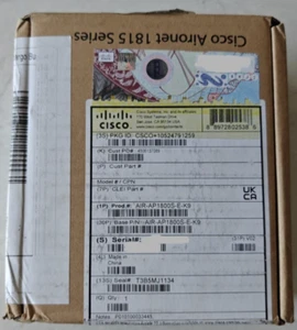 CISCO AIRONET 1800S E K9 SERIES NETWORK SENSOR with POE and Licence - Afbeelding 1 van 2