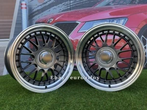4x17" 5x120/5X112 Racing LM Style Grey Wheels Fit For BMW E60 E39 E38 E34 MB - Picture 1 of 13