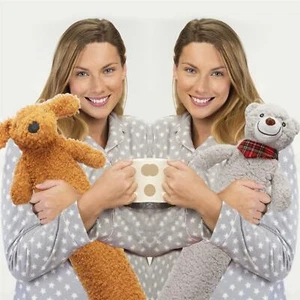 Extra Long Hot Water Bottle with Sherpa Animal Character with Soft Plush Cover - Picture 1 of 18