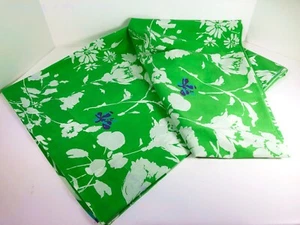 Vintage 60s Fieldcrest Perfection TWIN FLAT Sheet Abstract Flowers 50/50 Percale - Picture 1 of 5