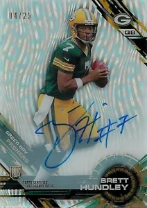 2015 Topps High Tek Clouds Diffractor #112 Brett Hundley PACKERS RC /25 - Picture 1 of 2
