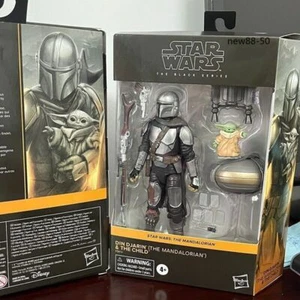 The Mandalorian Star Wars 6" Black Series DIN DJARIN & THE CHILD Grogu Toy Gift - Picture 1 of 8