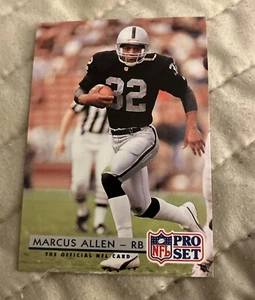 1992 Pro Set Marcus Allen Football Card #208 Los Angeles Raiders HOF Super Bowl - Picture 1 of 2