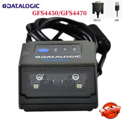 Escáner de código de barras Datalogic Gryphon GFS4470/GFS4450 USB/RS232 montaje fijo 1D 2D Foto 1 de 4
