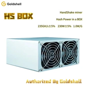 Goldshell HS-Box Miner Apretón de manos Crypto ASIC 235GH/s 230W Versión WiFi Sin fuente de alimentación - Imagen 1 de 7