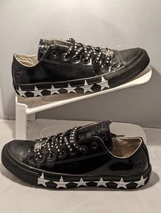 Converse Chuck Taylor Miley Cyrus Black Patent “Mickey “Low Top 6.5 Women Shoes - Foto 1 di 10