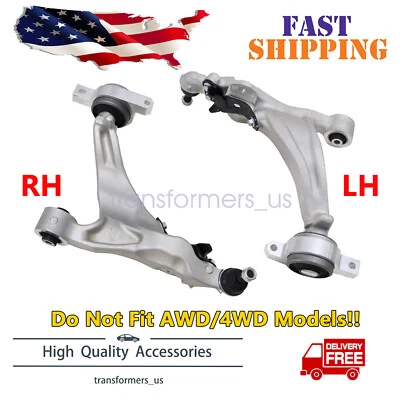 L&R Front Lower Control Arm Kit For Infiniti 2011-2019 M37 M56 Q70 Q70L FWD - Image 1 of 4