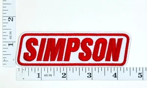 Embroidered Patch -Iron-on - Racing - Safety Equipment - NASCAR - NHRA - Simpson - Picture 1 of 1