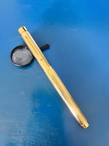 Vintage Sheaffer White Dot Gold Electroplated Fountain Pen 14k Gold Nib - Picture 1 of 9
