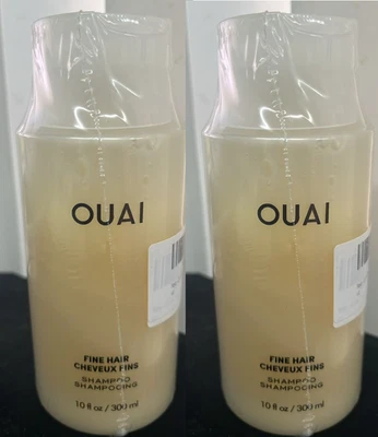 2x OUAI FINE HAIR SHAMPOO 10 FL  OZ.  each /Sealed - Image 1 of 2