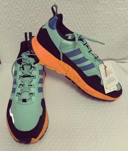 Adidas ZX 1K Boost Seasonality Men's 11 Acid Mint Orange Sneakers GX6568 NWT - Picture 1 of 8