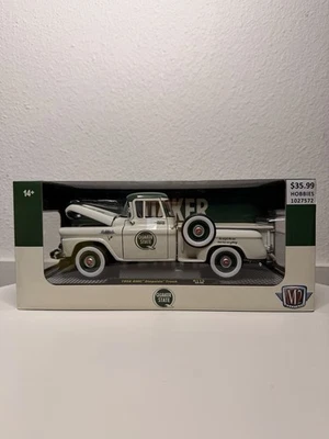 M2 Machines 1958 GMC Stepside Truck Quaker State White Green 1:24 R113 - Image 1 of 4