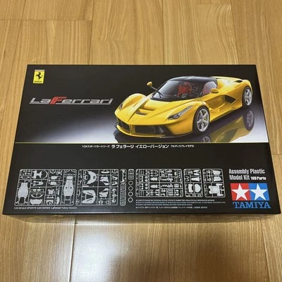 tamiya 1/24 la ferrari yellow version Used plastic model unassembled japan kit - Image 1 of 2