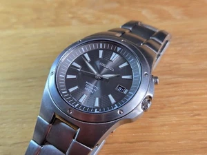 Seiko Kinetic Titanium Herrenuhr 5M62-0BS0 neuer Kondensator & Kristall - gebraucht. - Bild 1 von 21