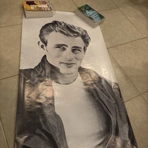 James Dean B&W Photo with Cigarette 26 X 72 Subway Transportation Poster 1987 - Picture 1 of 10