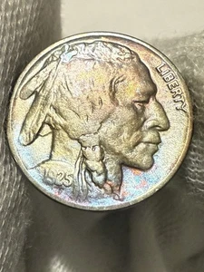 1925 BUFFALO NICKEL Xf+ Lustrous High Grade Toned Nice Color WOW - Picture 1 of 2