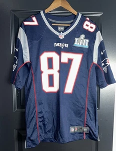 New England Patriots #87 Rob Gronkowski Trikot M blau Super Bowl LII NFL Nike - Bild 1 von 14