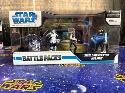 STAR WARS-Legacy Collection Shield Generator Assault Battle Pack 2008 NOVO EM FOLHA! - Imagem 1 de 4