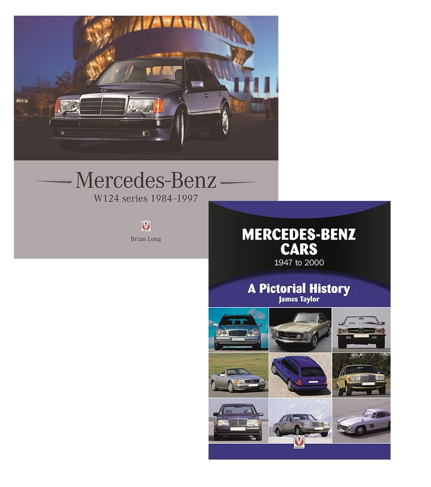 Juego de 2 libros Mercedes-Benz serie 1950-1998 y W124 1984-1997 Foto 1 de 3