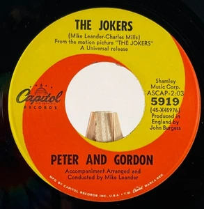 PETER GORDON - THE JOKERS / RED, CREAM AND VELVET—EX - Picture 1 of 6