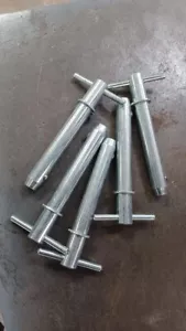 (Menge 5) 1/2" T-Griff Schnellspannstift mit Haltekugel. Nicht verriegelnd - Bild 1 von 3