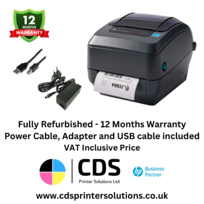 Zebra GX420T Direct & Thermal Transfer Label Printer GX42-102420-000 Network USB - Image 1 of 4