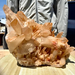 19 Pfund natürlicher weißer Kristall Himalaya Quarz Cluster/Minerallien Exemplar - Bild 1 von 14