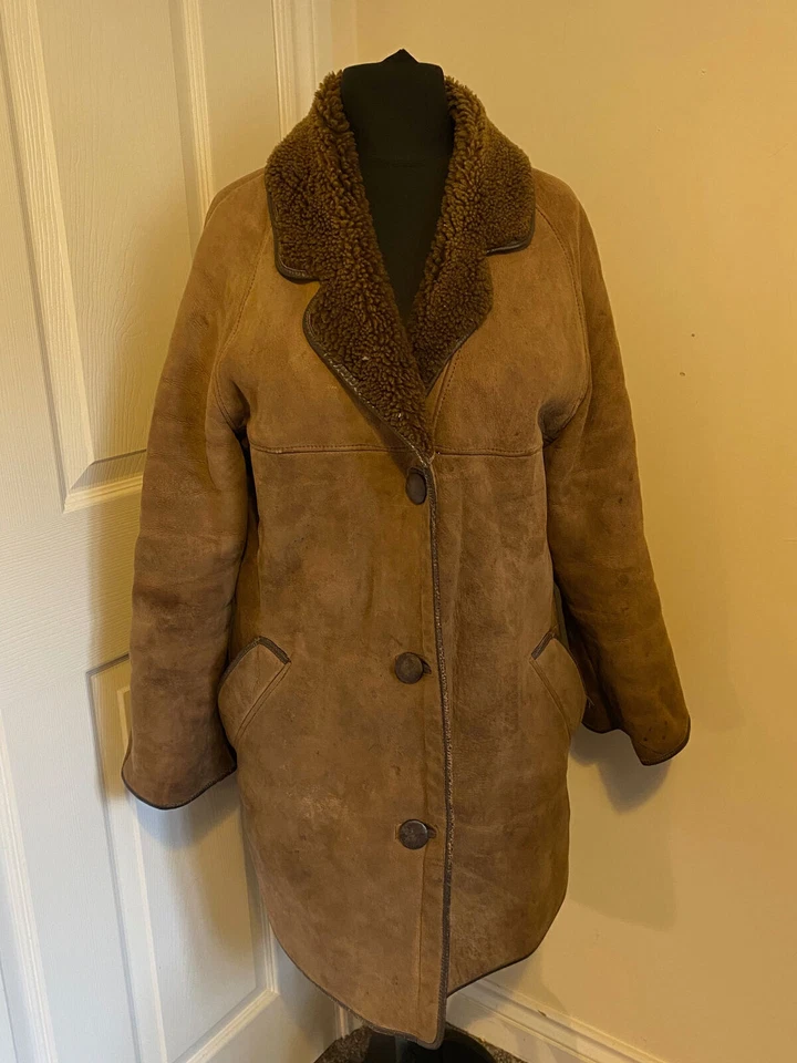 Vintage D. T Bayliss & Son Vintage Brown Authentic Sheepskin Jacket Size M - Image 1 of 4
