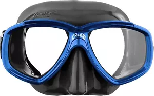 CRESSI Perla Mask Black/Blue Unisex Perla Scuba Snorkeling BoxE - Picture 1 of 4