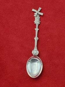 Cuchara de plata Dutch Windmill 835 con hojas móviles #9581 - Imagen 1 de 5