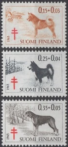 FINLAND Sc. B173-5 Dogs 1965 MNH - Picture 1 of 1