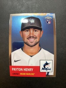 2022 Chrome Platinum Anniversary Base #98 Payton Henry - Miami Marlins