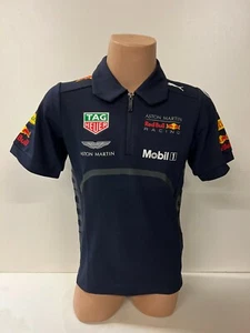 Red Bull Racing F1 Kinder Poloshirt, RBR Kids Formel1 Polo, 116 (5-6 Jahre) - Bild 1 von 3