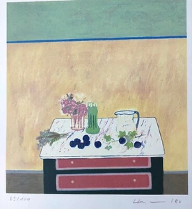 Unknown German painter signed lithograph, 1980 - Picture 1 of 6