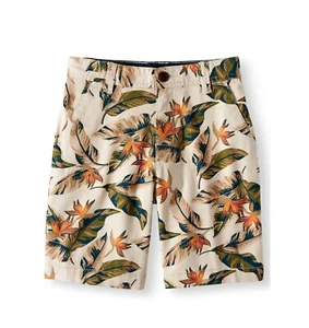 Pantalones cortos delanteros planos para niños ~ Cintura ajustable ~ Mezcla de algodón ~ Talla 10 - Imagen 1 de 3