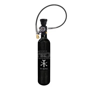 TUXING 300Bar Pcp Luft Tank 0.42L Carbon Fiber Scuba HPA Tank mit Füllstation - Bild 1 von 18