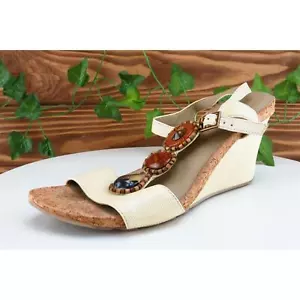 Kenneth Cole Reaction Sz 9 M Yellow Gladiator Patent Leather Women Sandals - Picture 1 of 7