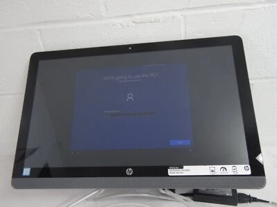 HP AIO 24-E062CY 24" i3-7100U 2.40GHz 4GB RAM - Image 1 of 4