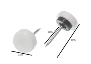Klopfen IN Nylon Möbel Rutsche Gleiten 1.6cm 16mm Durchmesser Packung 10 - Picture 1 of 1
