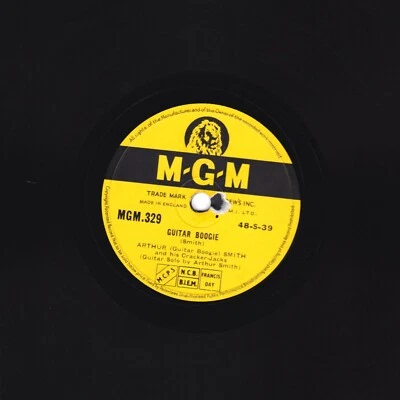 CLASSIC ARTHUR "GUITAR BOOGIE" SMITH  78  GUITAR BOOGIE / BE BOP RAG  MGM 329 E- - Image 1 of 3