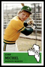 1983 Fritsch Madison Muskies 19 John Michel Baseball Card