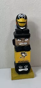 NHL Pittsburgh Penguins Wooden Tiki Totem Statue 10in Tall - Picture 1 of 10