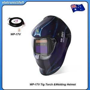 WP17V TIG Welding Torch &Helmet,TIG Welder Gun Lift TIG 10-25mm Torch SR-17V 4M - Picture 1 of 10