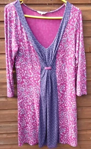 White Stuff pink/purple dresstop with 3/4 length sleeves, size 12 - Picture 1 of 4